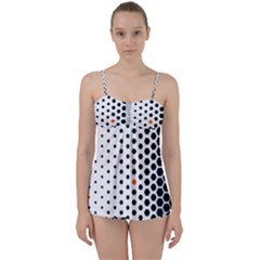 Honeycomb Hexagon Pattern Abstract Babydoll Tankini Set by Grandong