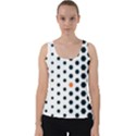 Honeycomb Hexagon Pattern Abstract Velvet Tank Top View1