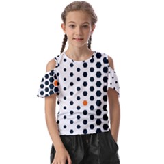 Honeycomb Hexagon Pattern Abstract Kids  Butterfly Cutout T-shirt by Grandong