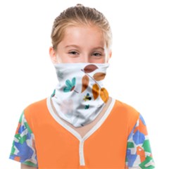 Flowers Leaves Background Floral Face Covering Bandana (kids) by Grandong