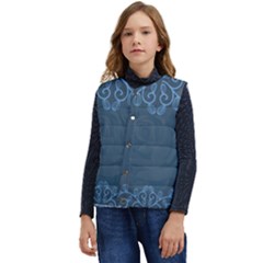 Floral Digital Kid s Button Up Puffer Vest	 by Grandong