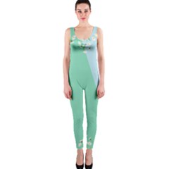 Flower Branch Corolla Wreath Lease One Piece Catsuit by Grandong