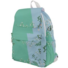 Flower Branch Corolla Wreath Lease Top Flap Backpack by Grandong