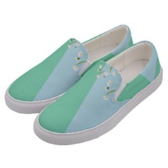 Flower Branch Corolla Wreath Lease Men s Canvas Slip Ons by Grandong