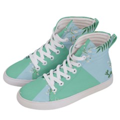 Flower Branch Corolla Wreath Lease Women s Hi-top Skate Sneakers by Grandong