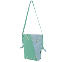 Flower Branch Corolla Wreath Lease Folding Shoulder Bag by Grandong