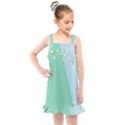 Flower Branch Corolla Wreath Lease Kids  Overall Dress View1