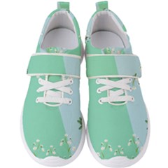 Flower Branch Corolla Wreath Lease Men s Velcro Strap Shoes by Grandong