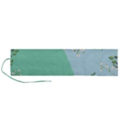 Flower Branch Corolla Wreath Lease Roll Up Canvas Pencil Holder (l) by Grandong