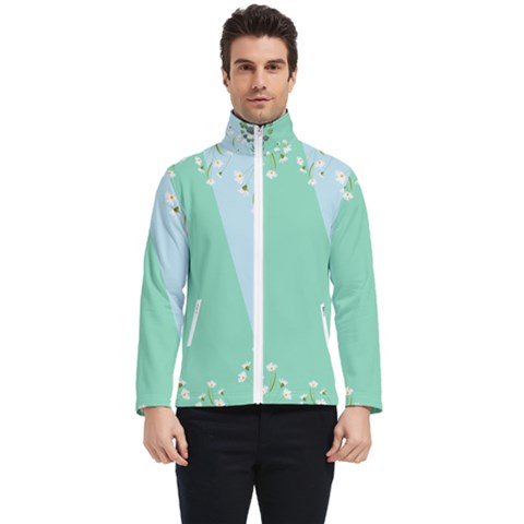 Flower Branch Corolla Wreath Lease Men s Bomber Jacket by Grandong