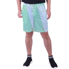 Flower Branch Corolla Wreath Lease Men s Pocket Shorts by Grandong