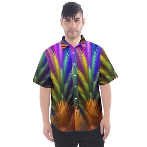 Abstract Colors - , Abstract Colors Men s Short Sleeve Shirt by nateshop