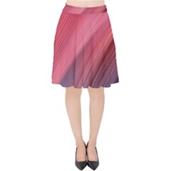 Abstract, Lines Velvet High Waist Skirt by nateshop