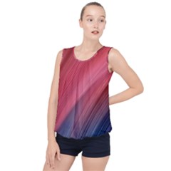 Abstract, Lines Bubble Hem Chiffon Tank Top by nateshop