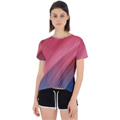 Abstract, Lines Open Back Sport T-shirt