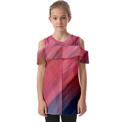 Abstract, Lines Fold Over Open Sleeve Top by nateshop