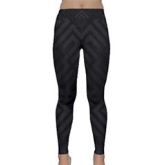 Black Pattern, Black, Pattern Classic Yoga Leggings by nateshop