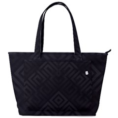 Black Pattern, Black, Pattern Back Pocket Shoulder Bag  by nateshop