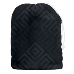 Black Pattern, Black, Pattern Drawstring Pouch (3xl) by nateshop