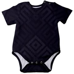 Black Pattern, Black, Pattern Baby Short Sleeve Bodysuit