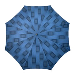 Blue Pattern Texture Golf Umbrellas by nateshop