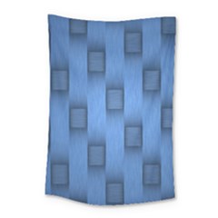 Blue Pattern Texture Small Tapestry by nateshop