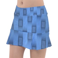 Blue Pattern Texture Classic Tennis Skirt by nateshop