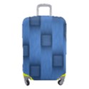 Blue Pattern Texture Luggage Cover (Small) View1