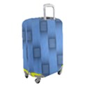 Blue Pattern Texture Luggage Cover (Small) View2