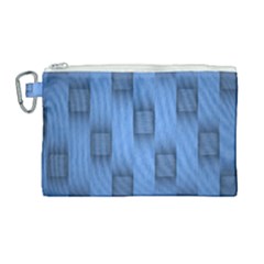 Blue Pattern Texture Canvas Cosmetic Bag (large) by nateshop