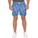 Blue Pattern Texture Men s Runner Shorts View1