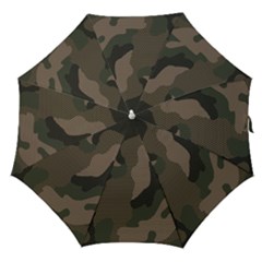 Camo, Abstract, Beige, Black, Brown Military, Mixed, Olive Straight Umbrellas by nateshop