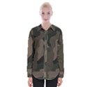 Camo, Abstract, Beige, Black, Brown Military, Mixed, Olive Womens Long Sleeve Shirt View1