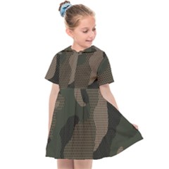 Camo, Abstract, Beige, Black, Brown Military, Mixed, Olive Kids  Sailor Dress