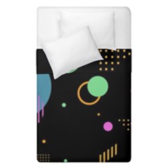 Colartive, Aesthetic, Amoled, Black, Colorful, Desenho Duvet Cover Double Side (Single Size)