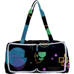 Colartive, Aesthetic, Amoled, Black, Colorful, Desenho Multi Function Bag by nateshop