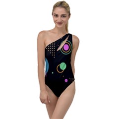 Colartive, Aesthetic, Amoled, Black, Colorful, Desenho To One Side Swimsuit by nateshop