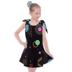 Colartive, Aesthetic, Amoled, Black, Colorful, Desenho Kids  Tie Up Tunic Dress