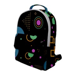 Colartive, Aesthetic, Amoled, Black, Colorful, Desenho Flap Pocket Backpack (large) by nateshop