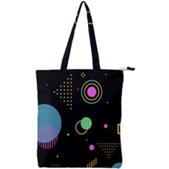 Colartive, Aesthetic, Amoled, Black, Colorful, Desenho Double Zip Up Tote Bag by nateshop