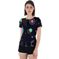 Colartive, Aesthetic, Amoled, Black, Colorful, Desenho Back Cut Out Sport T-shirt by nateshop