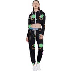 Colartive, Aesthetic, Amoled, Black, Colorful, Desenho Cropped Zip Up Lounge Set