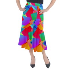 Colors, Color Midi Mermaid Skirt by nateshop