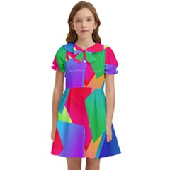 Colors, Color Kids  Bow Tie Puff Sleeve Dress by nateshop