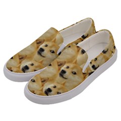 Doge, Memes, Pattern Men s Canvas Slip Ons by nateshop