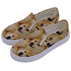 Doge, Memes, Pattern Kids  Canvas Slip Ons by nateshop