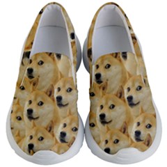 Doge, Memes, Pattern Kids Lightweight Slip Ons by nateshop