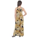 Doge, Memes, Pattern Sleeveless Velour Maxi Dress View2