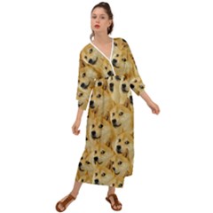 Doge, Memes, Pattern Grecian Style  Maxi Dress by nateshop