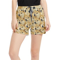 Doge, Memes, Pattern Women s Runner Shorts